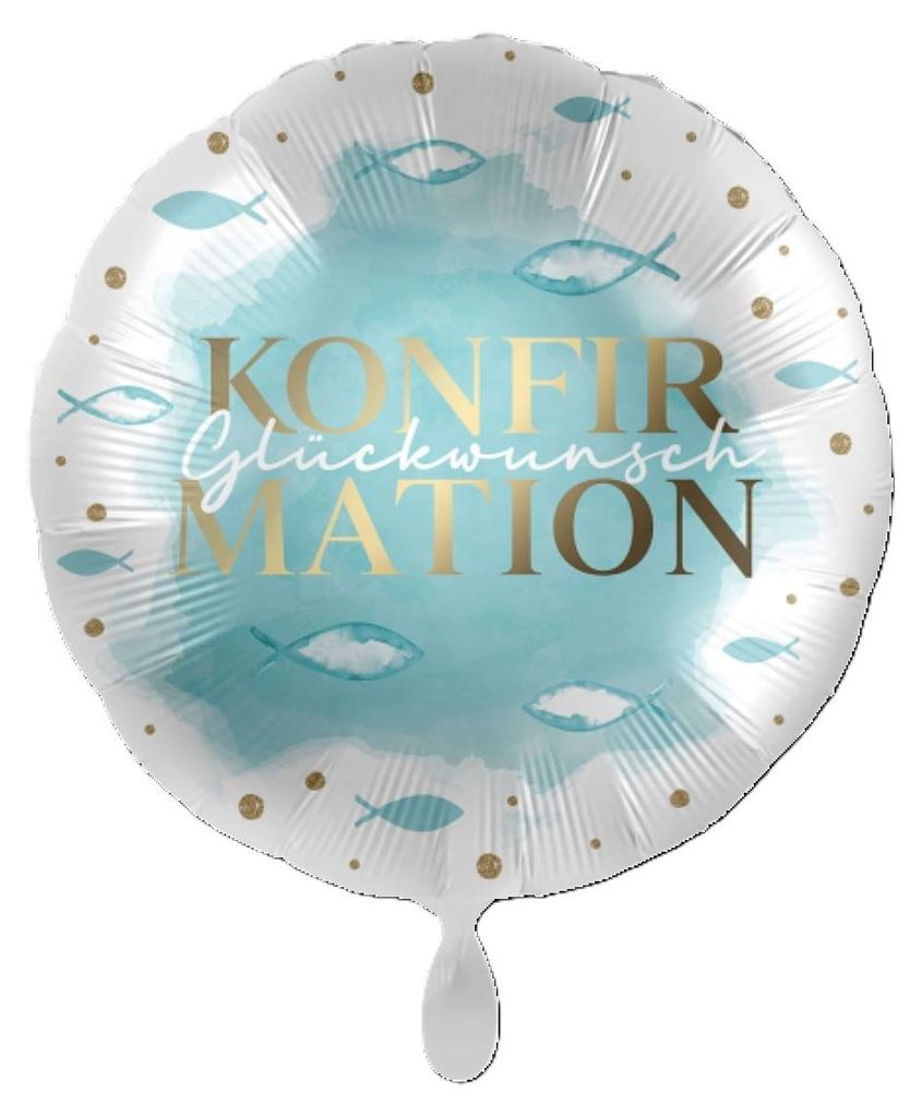 18"/Ø43cm Folienballon  "Konfirmation Glückwunsch" Produktbild 