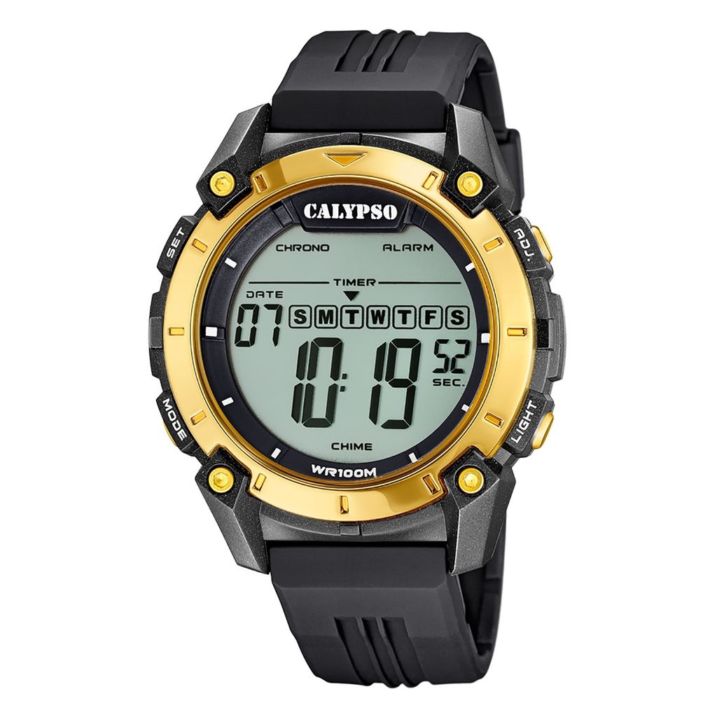 Calypso Herren Armbanduhr Digital Uhr schwarz K5814/4