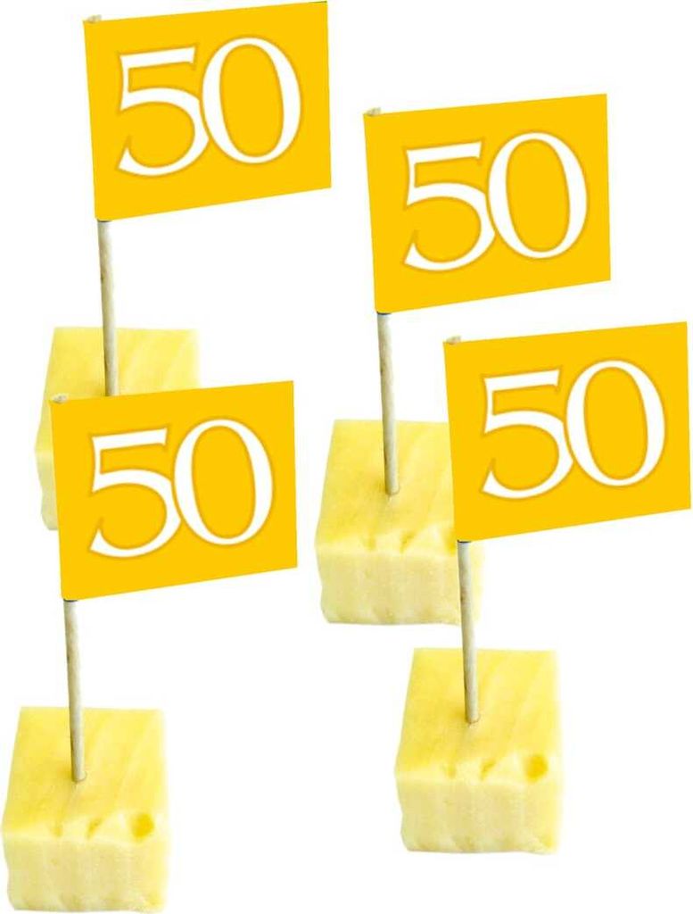 50 Käsespieße zur Goldenenhochzeit Produktbild 