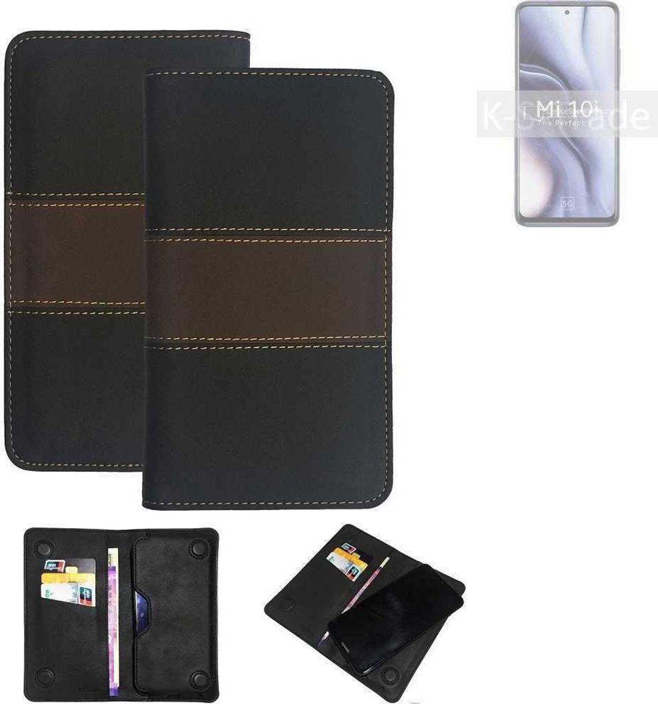 K-S-Trade Hülle Handyhülle kompatibel mit Xiaomi Mi 10i Schutzhülle Walletcase Bookstyle Tasche Schutz Case Handytasche Wallet Cover Kunstleder