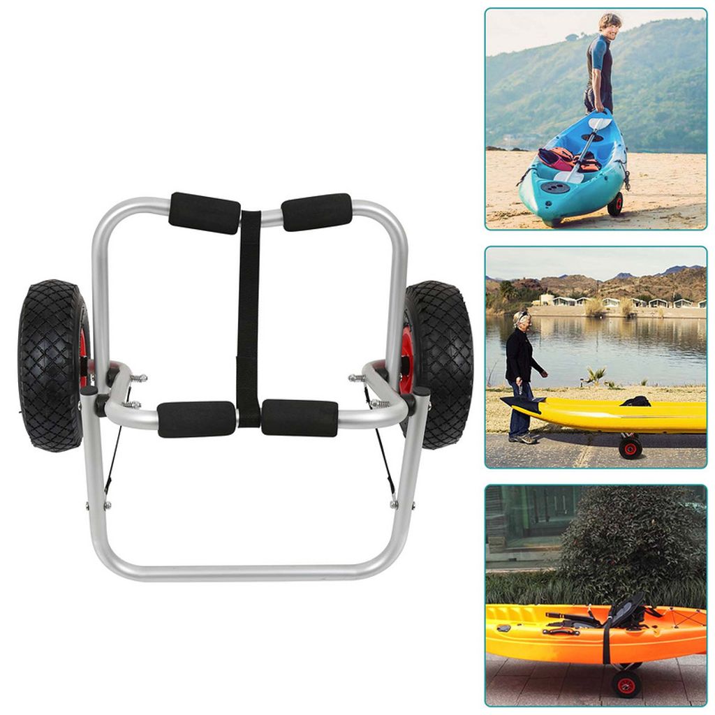 Yakimz Kajakwagen Kanuwagen Surfwagen Aluminium Kajak Kanu Bootstrailer Alu