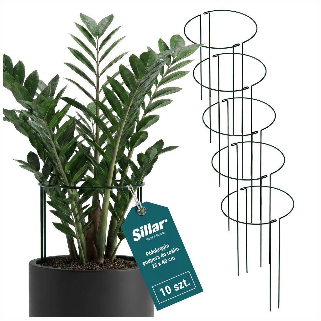 Sillar 10x Supporto semicircolare per piante – 25×40 cm Immagine del prodotto 
