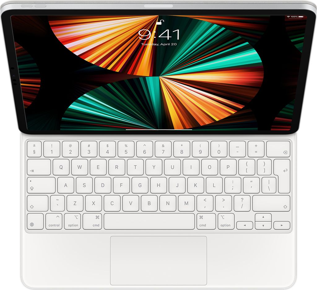 Apple Magic Keyboard ホワイト A2480 Apple Magic Keyboard iPad Pro 12.9 (5.Gen) weiß (int.) *