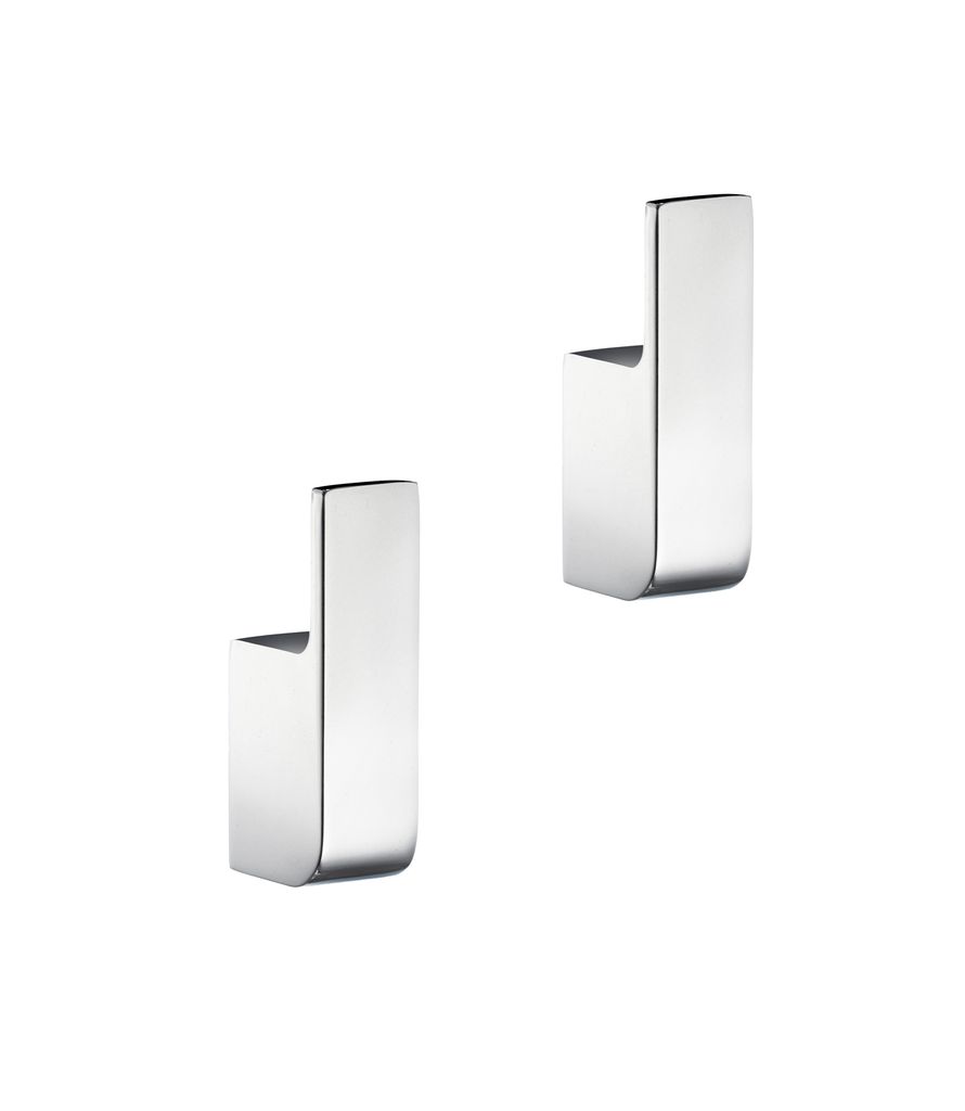 Smedbo LIFE Design-Handtuchhaken 2er Set verchromt Auslauf-Modell GK170