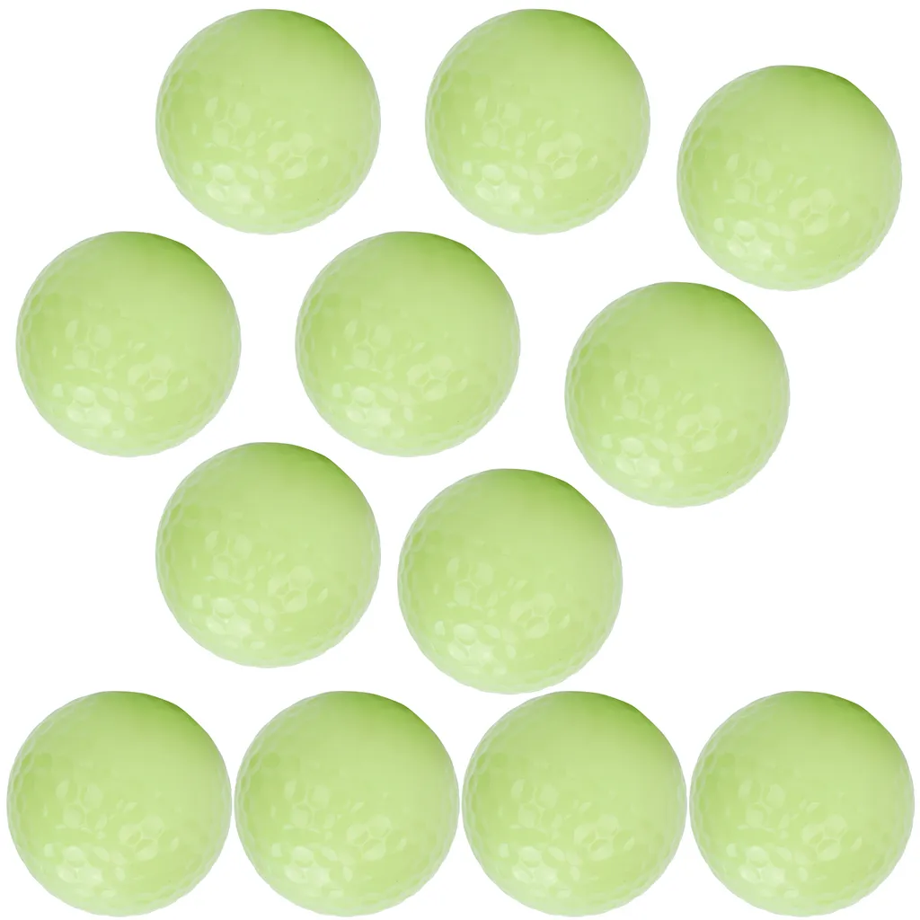 Balles de Golf pour la Nuit Phosphorescentes - Pack de 12 pour Sport