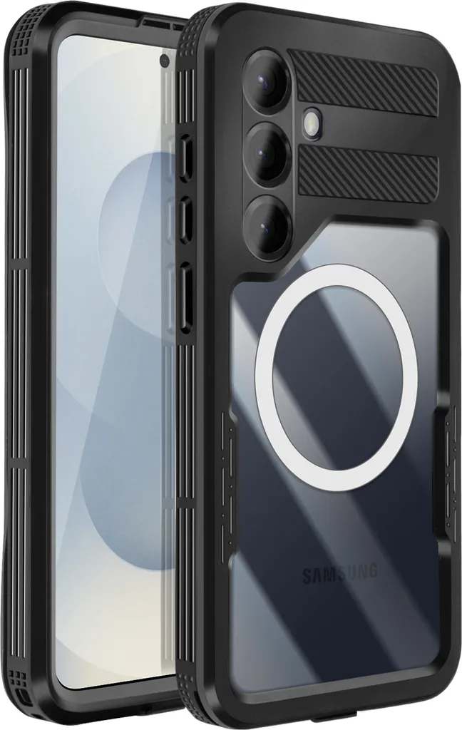 Redpepper Étui Samsung S25 Plus Étanche et MagSafe Coque Transparente