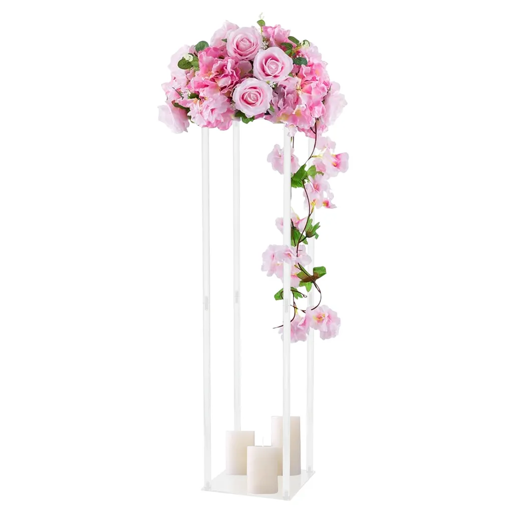 Vase de Fleurs en Métal Stable : Solution Déco pour Table de Mariage