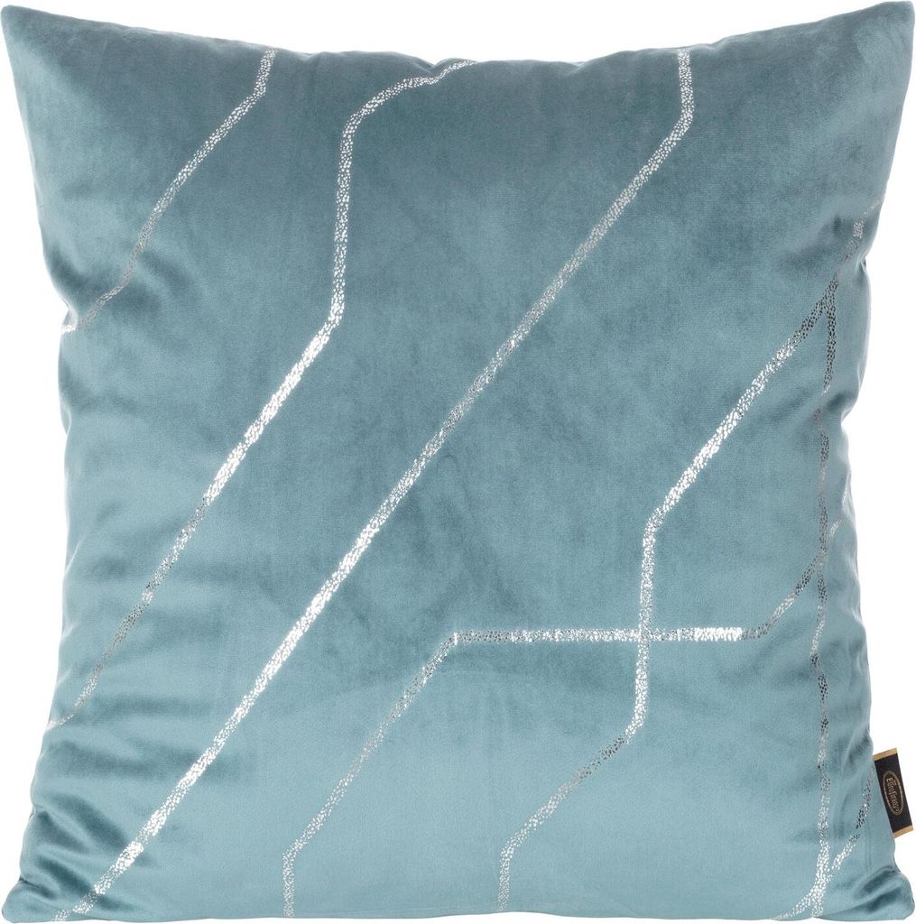 EUROFIRANY | Kissenbezug 45 x 45 cm - blau Dekokissenhülle - modern Kissenhülle