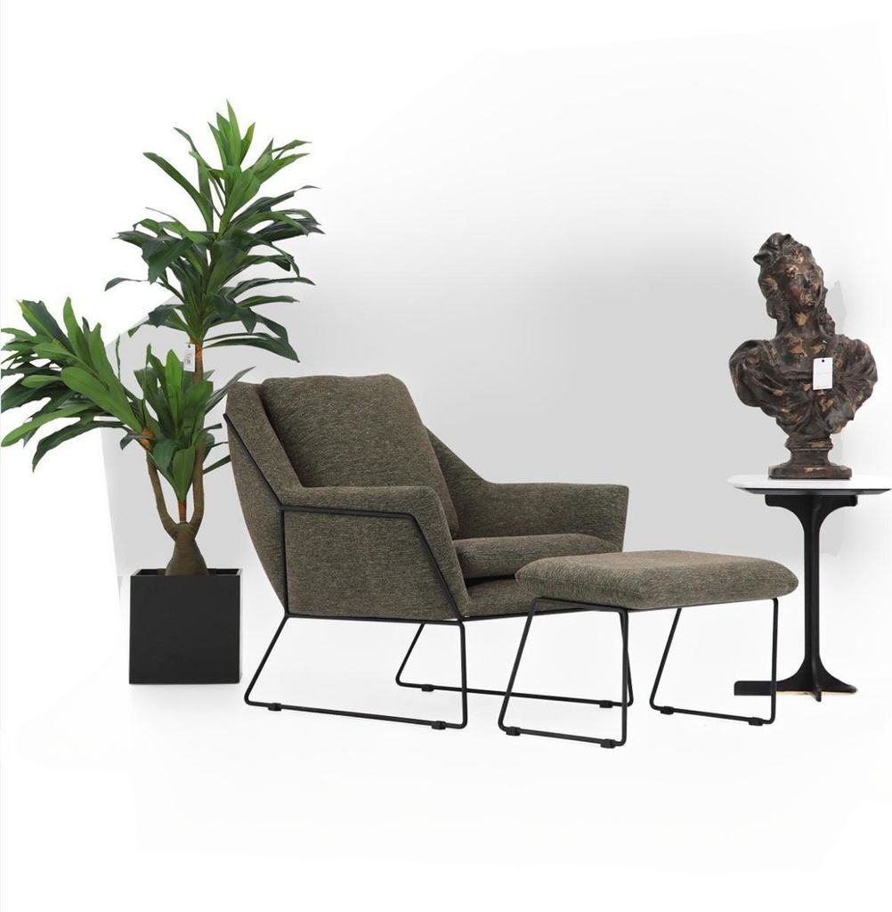 Moderner Grüner Sessel Cocktailsessel Ohrensessel Wohnzimmermöbel Design