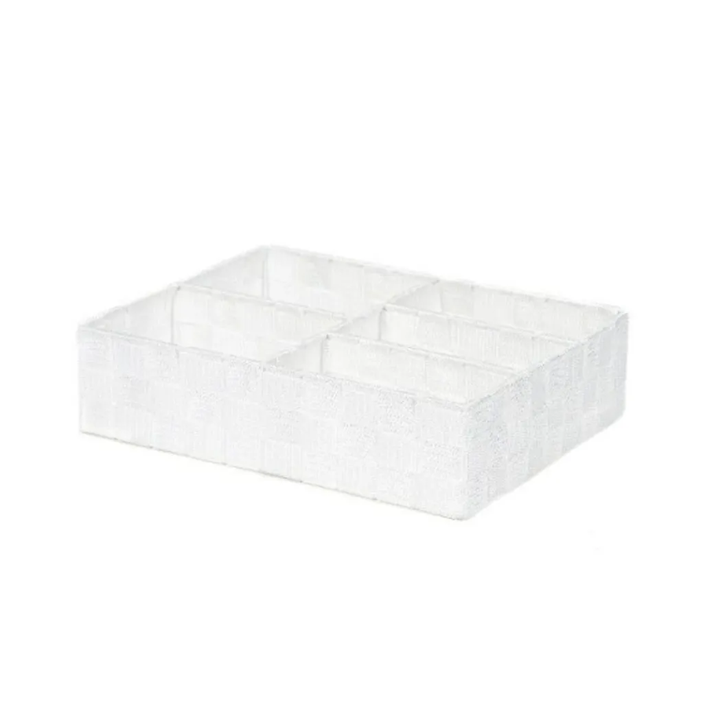 Panier Stan 5 tiroirs blanc en plastique robuste pour salle de bain
