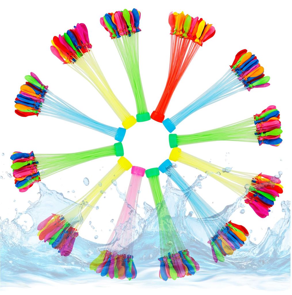 444x Selbstschließende Wasserbomben bunt - Erwachsene & Kinder - Schnell befüllbar - Luftballons