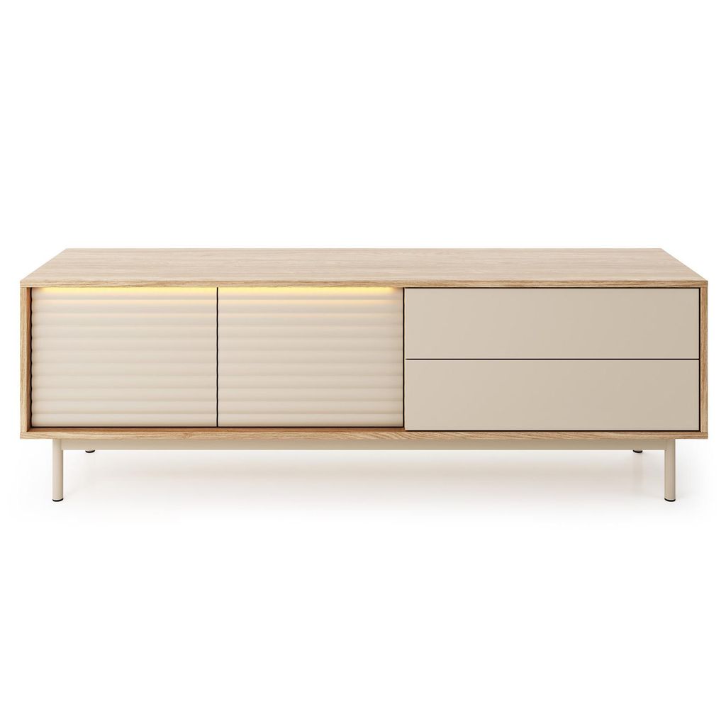 BEAUTYSOFA | TV-Schrank TERRA 160 cm TV-Board mit 2 Türen Produktbild 