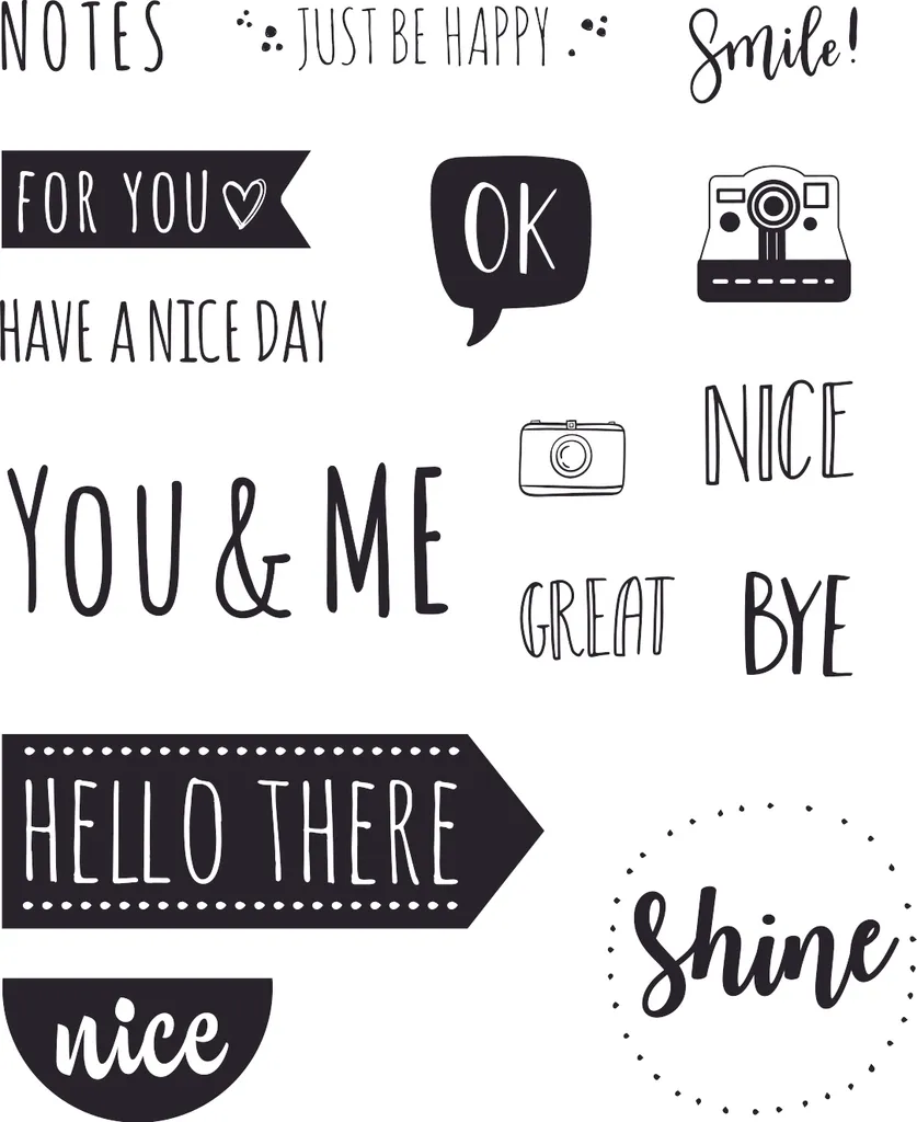 Knorr Prandell 2118834008 Tampon Clear Stamp Hello Transparent Scrap
