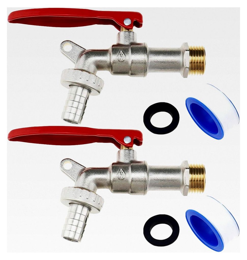 2 Stück abschließbare Wasserhähne mit 1/2-Zoll-Gewinde für Küchen, Badezimmer, Gärten, Wasserspeicher und Garagen