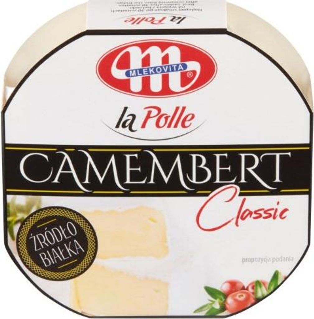 Mlekovita Camembert Classic La Polle ser pleśniowy 120g Zdjęcie produktu 