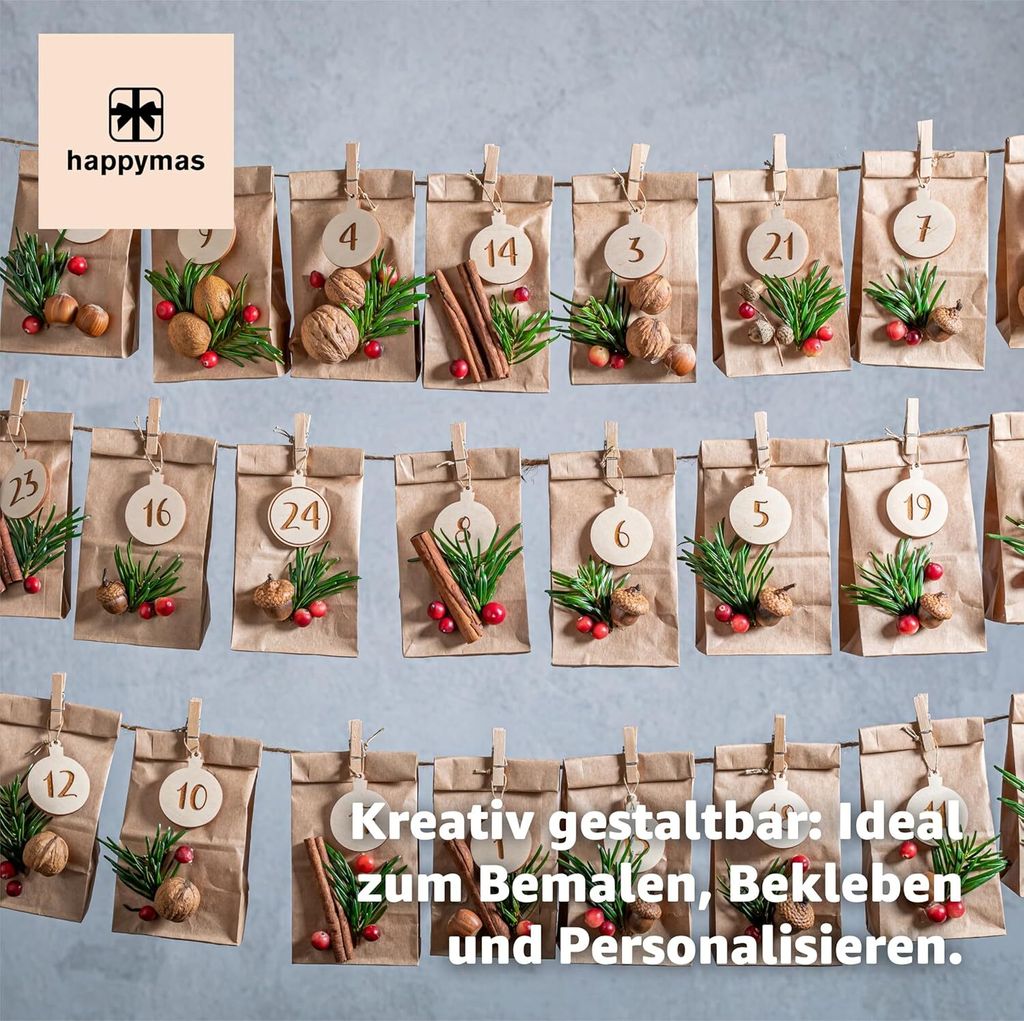 50x Kraftpapiertüten nachhaltige braune Beutel 26 x 17 cm - Produktbild 3