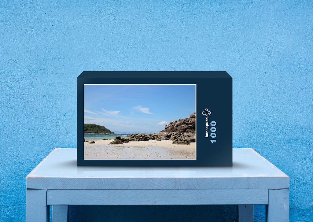 hansepuzzle 24805 - Felsige Küste Puzzle, 1000 Teile, Reisen, 60,0 x 46,0cm mit hochwertiger Aufbewahrung, Kartonbox & Beutel