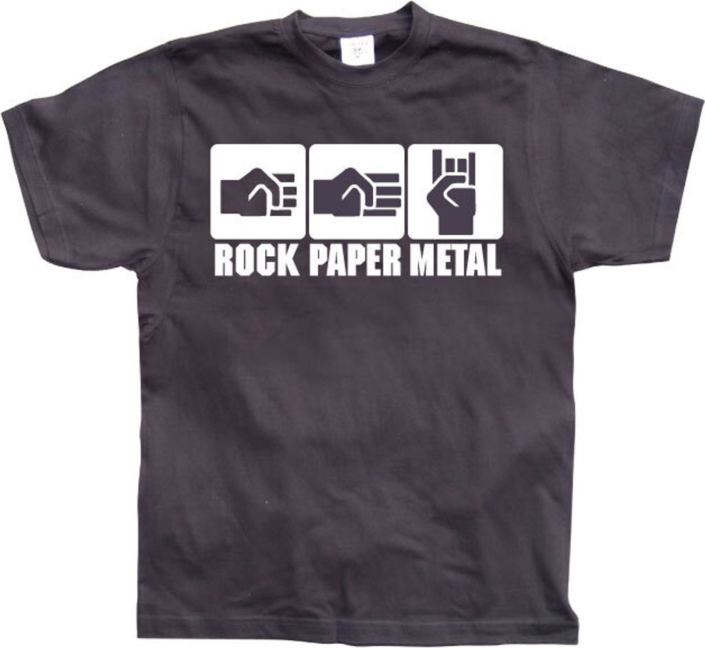 Rock-Paper-Metal - X-Large - Black
