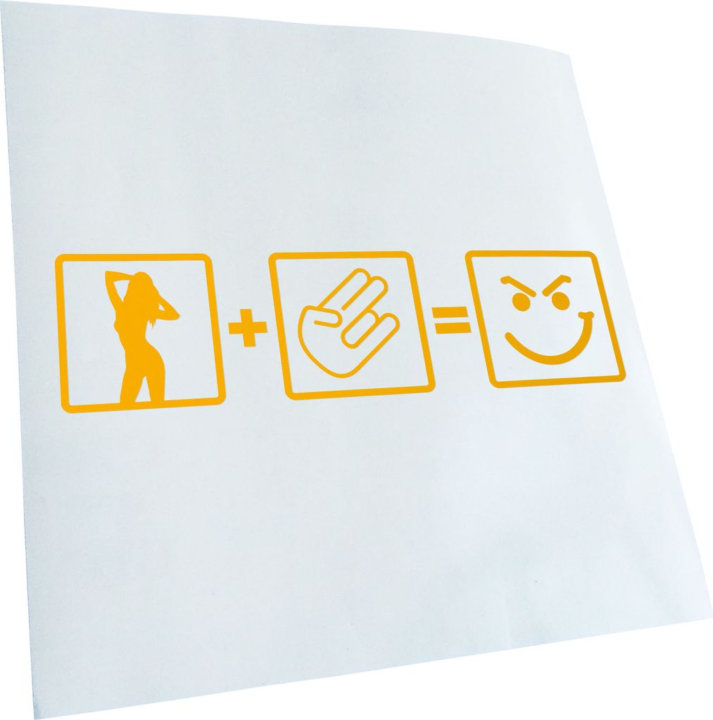 Kiwistar - Autoaufkleber - gelb - 40 x 10 cm - Shocker Formel - Heckscheibenaufkleber - Aufkleber für Auto Kfz Fahrrad, LKW, Truck Mofa