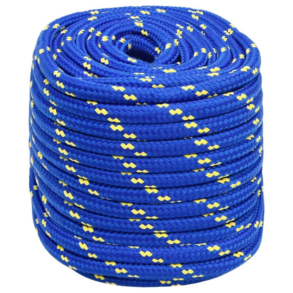 vidaXL Corde de bateau bleu 18 mm 100 m polypropylène Image du produit 