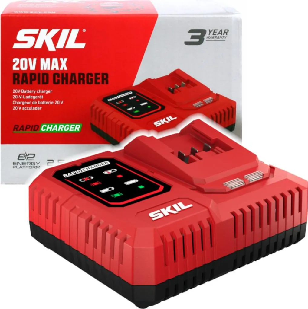 Finissez-en avec l'attente : Chargeur rapide Skil 20V 6,0A 3123 AA efficace