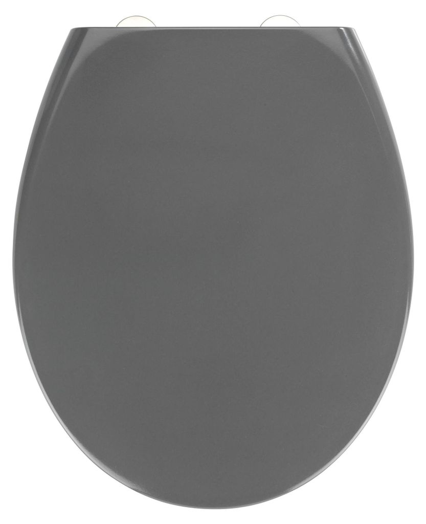 WENKO Premium WC-Sitz Samos Grau Absenkautomatik Toilette Produktbild 