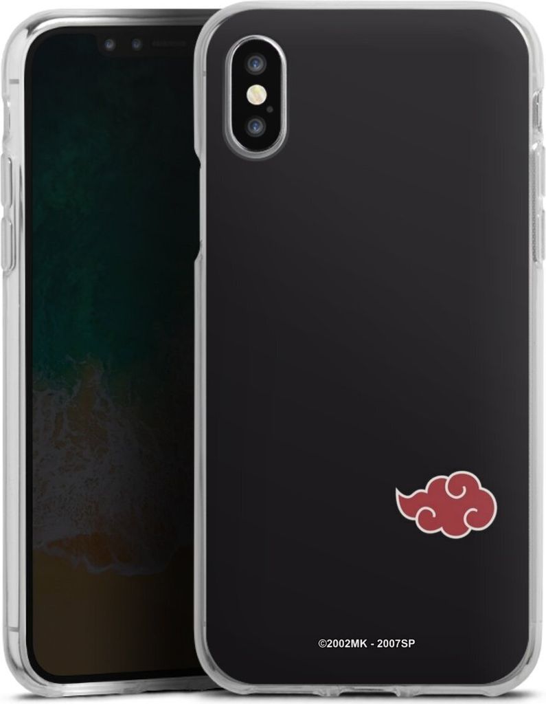 DeinDesign Handyhülle für Apple iPhone X Silikon Hülle Case Smartphone Schutzhülle Naruto Shippuden Offizielles Lizenzprodukt Akatsuki