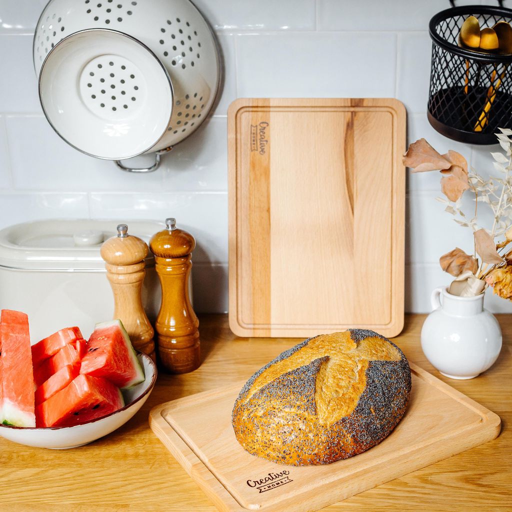 Creative Home Tagliere da Cucina in Legno di Faggio | 30.5 Immagine del prodotto 