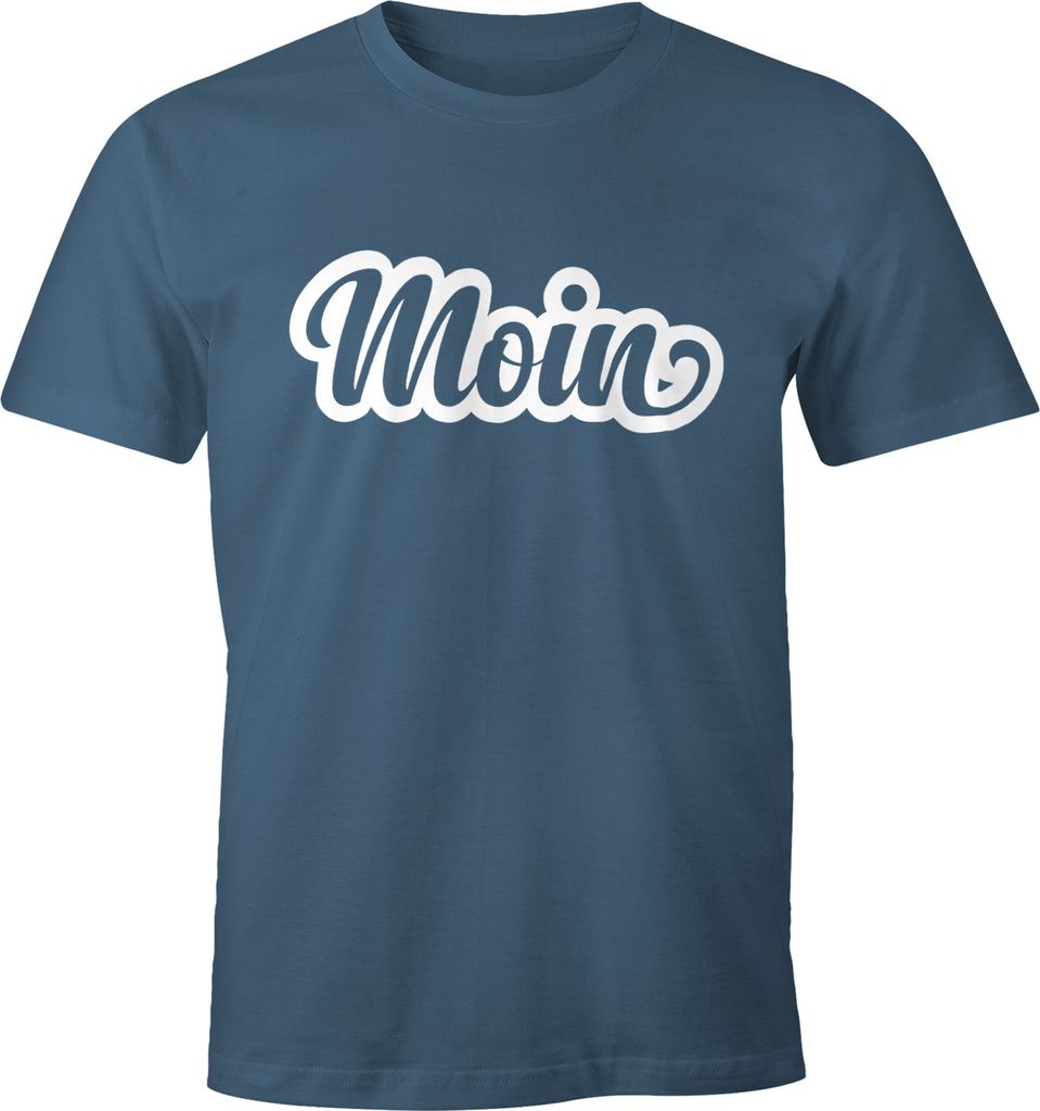 Moin Herren T-Shirt Fun-Shirt Moonworks denim XXL