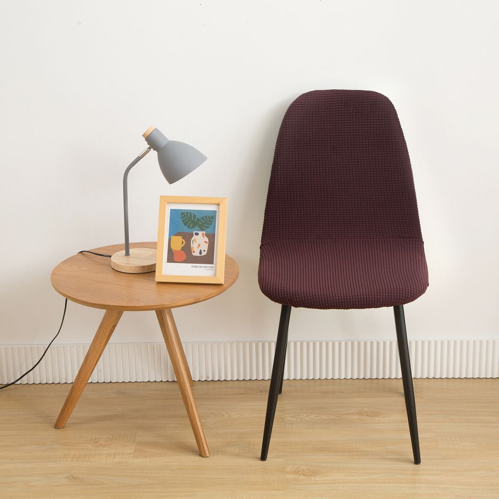Topchances 4 Stück Shell Stuhlbezug , Stuhllehne mit hoher Rückenlehne Schutzhülle Schonbezug Elastic Chair Protector Sitzbezüge für Esszimmer...