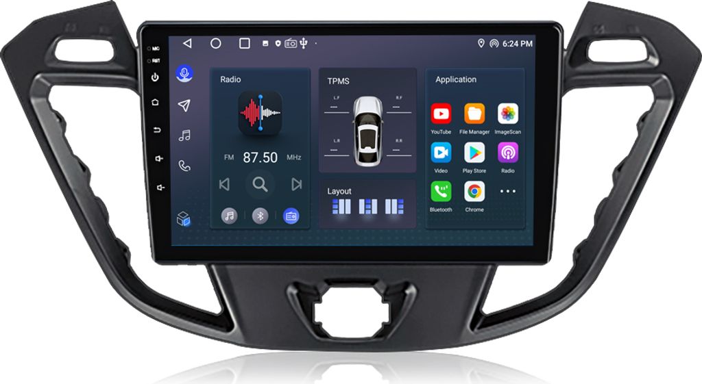 Carplay pro Ford Transit Tourneo Custom 2012-2021 9 palců Obrázek produktu 