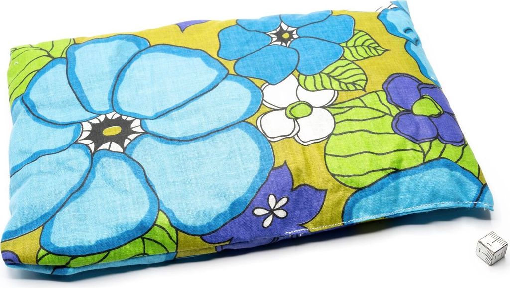 Kräuterkissen Schlafkissen Erkältung Miniblings 22x18cm Vintage blau Retrostoff