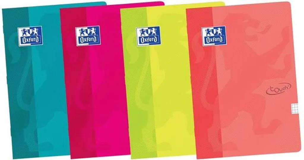 Cahier A5 Ligné Oxford Touch Papier 80g Doux au Toucher - 10 Cahiers