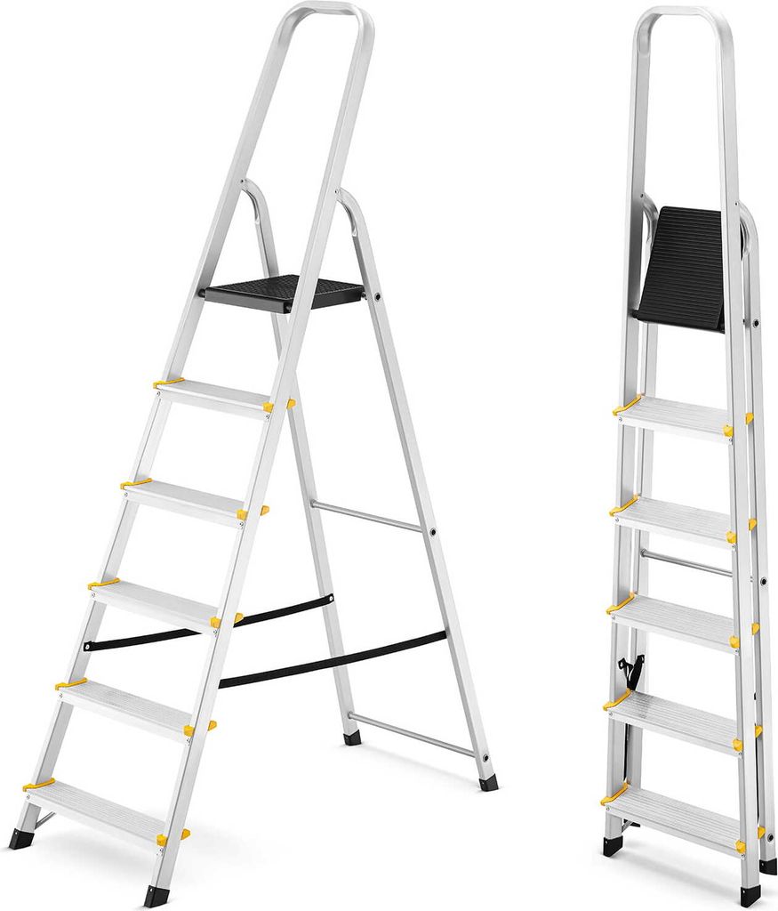 Drabina aluminiowa domowa jednostronna profesjonalna HIGHER Zdjęcie produktu 