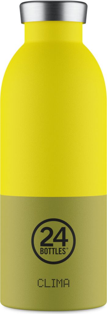 24Bottles Clima, 500 ml, Tägliche Nutzung, Khaki, Gelb, Silikon, Edelstahl, Solar, 24 h