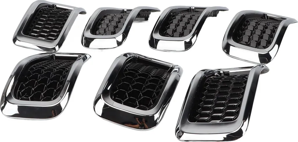 Grille de Calandre Avant 68303626AA pour Jeep Cherokee 2014-2018 (7 Pcs)