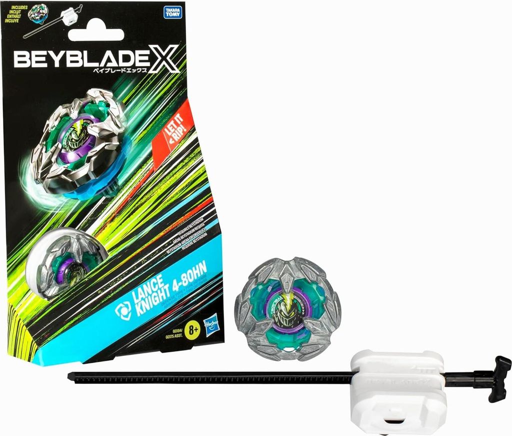 Hasbro G0175; G0184 - BEYBLADE X Starter Set - LANCE KNIGHT 4-80HN