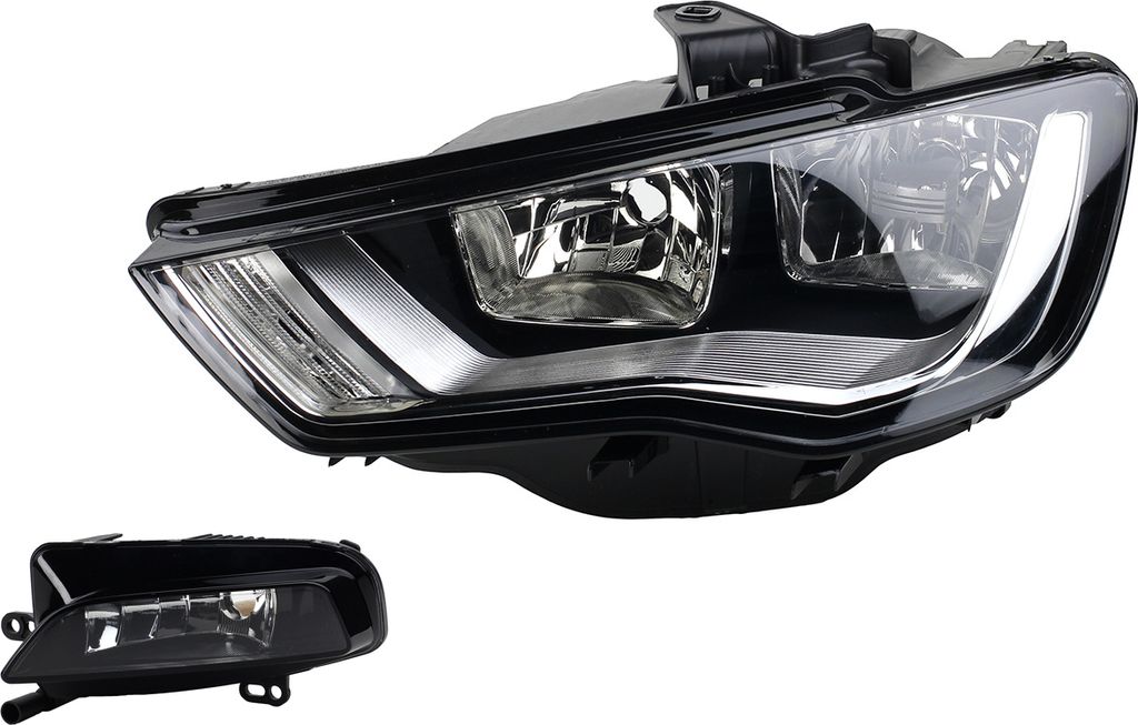 Johns, Scheinwerfer Halogen Haupt passend für Audi A3 8V ab 04/2012- H7 H15 Li. + Nebel 8V0941003 8V0941699D