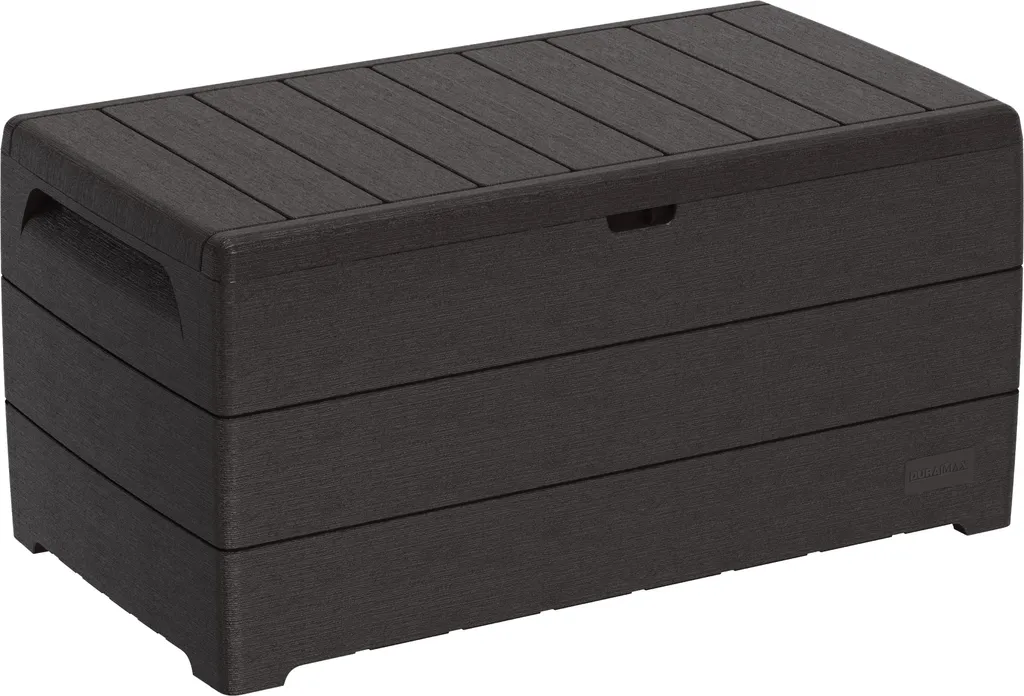 DURAMAX Durabox Cassetta di plastica per giardino 416 l, 129,5 x 70 x 62,5 cm, marrone DURAMAX 86602