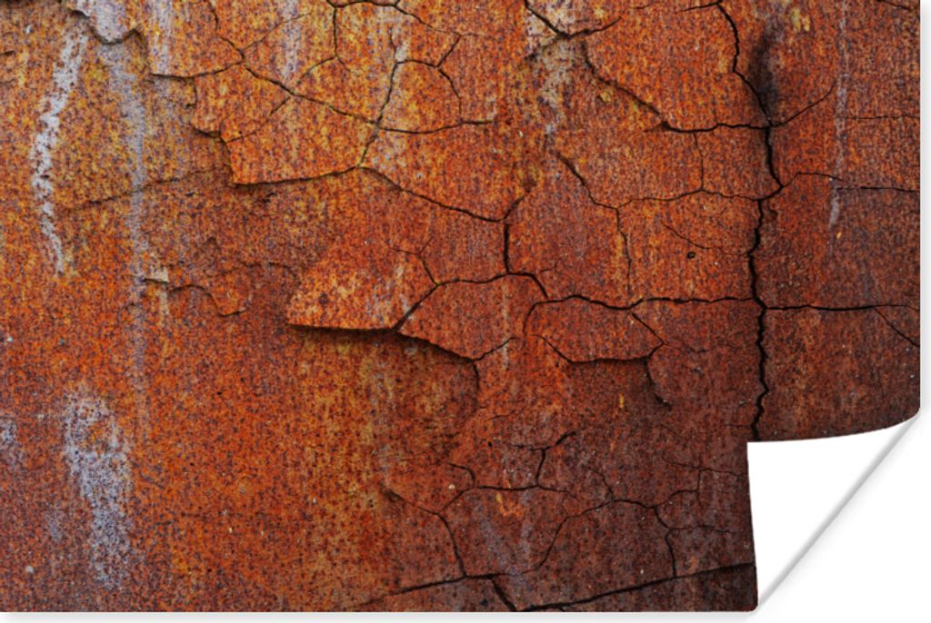 MuchoWow Poster Eisen - Rost - Industriell 60x40 cm - Schlafzimmerdekoration