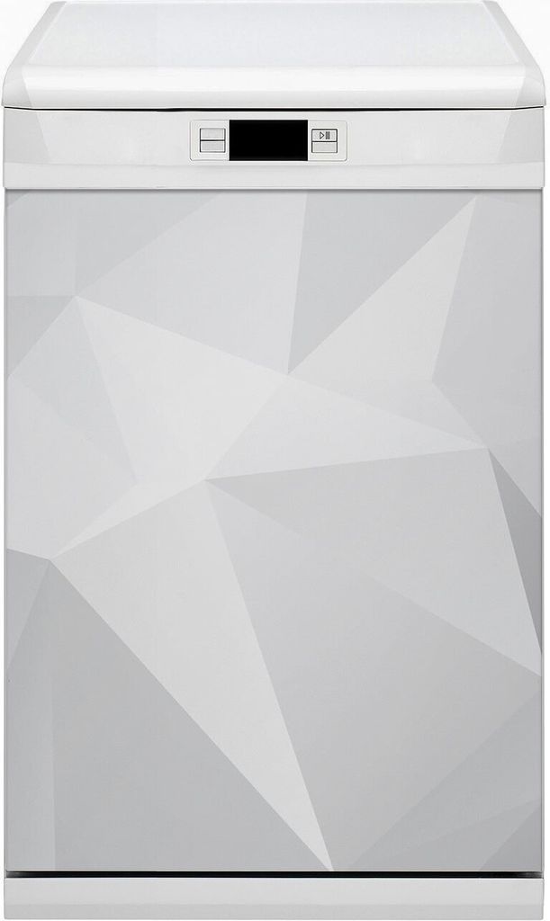 Magnet Folie für Geschirrspüler Küche Magnetmatte 45x80 cm Dekor Geschirrspüle - Abstraktion weiß