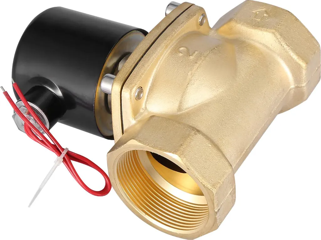 Électrovanne 220V CA DN50 2 Pouces Laiton - Modèle Normalement Fermé NF - 6