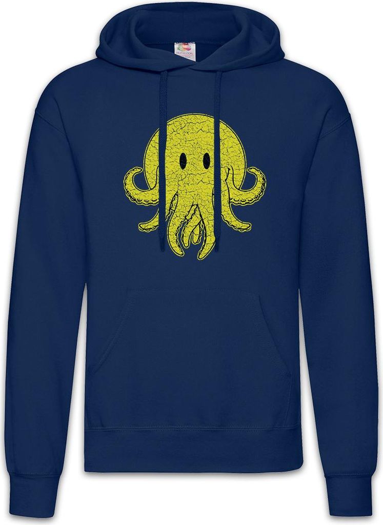 Urban Backwoods Cthulhu Smile, Herren Hoodie, Farbe: Navy, Größe: S