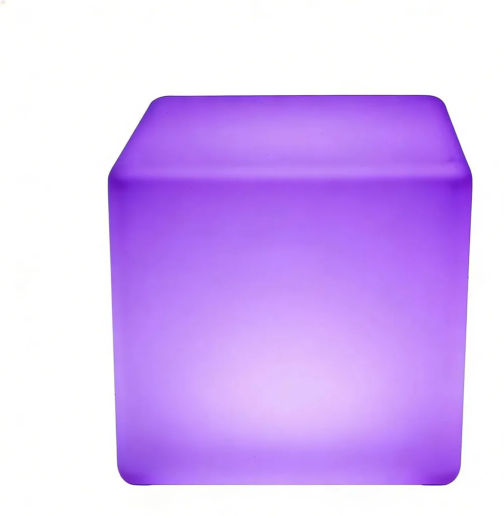 Éclairage Ambiance Jardin Cube LED RGB 30cm Multi-couleurs pour Soirée