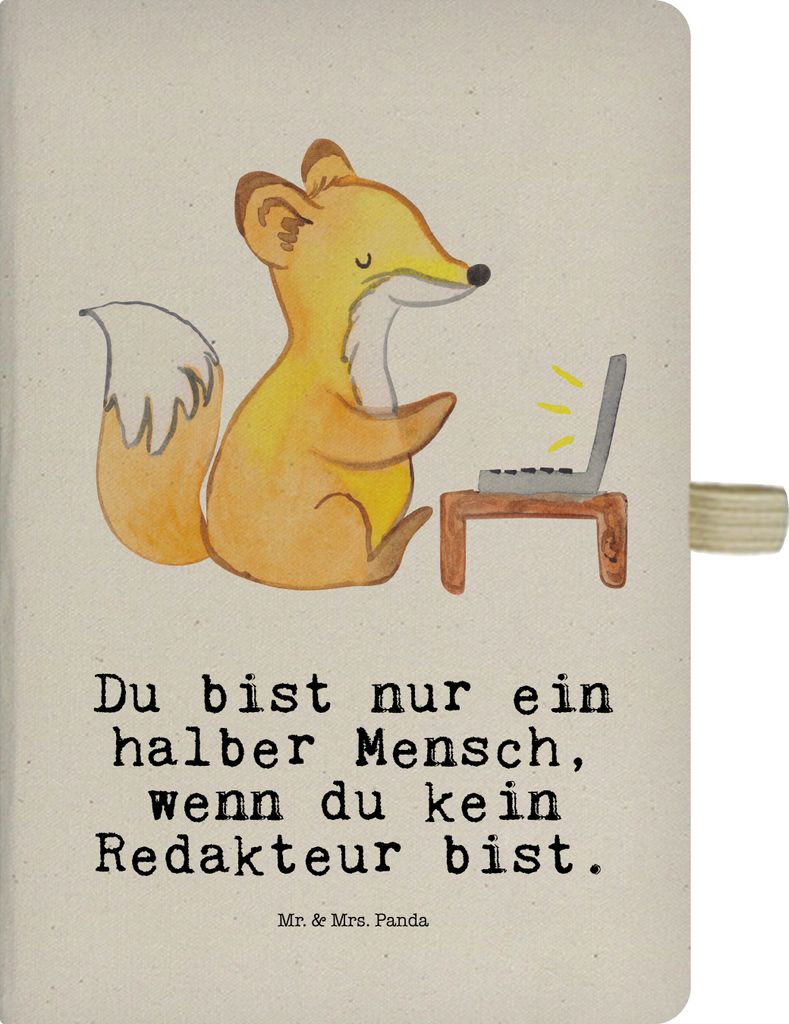 Mr. & Mrs. Panda Tagebuch Redakteur Herz - Transparent - Produktbild 