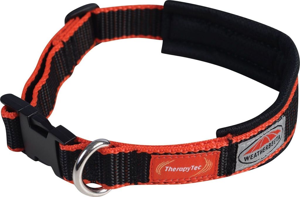 Weatherbeeta - Hundehalsband "Therapy-Tec" WB1543 (XS) (Schwarz/Rot)