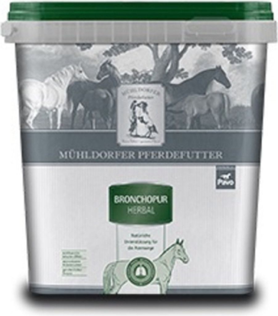 Mühldorfer Pferdefutter Bronchopur Herbal Zusatzfutter Produktbild 
