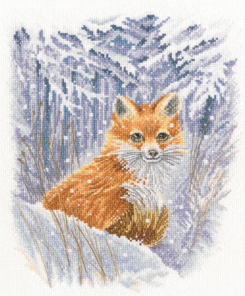 RTO Kreuzstich Set "Begegnen", Zählmuster, 23,5x28,5cm