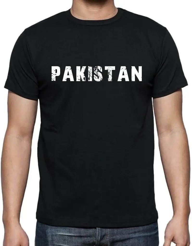 Herren Grafik T-Shirt Pakistan Öko-Verantwortlich Vintage Jahrgang Kurzarm Lustige Druck Geburtstag Geschenk Mann