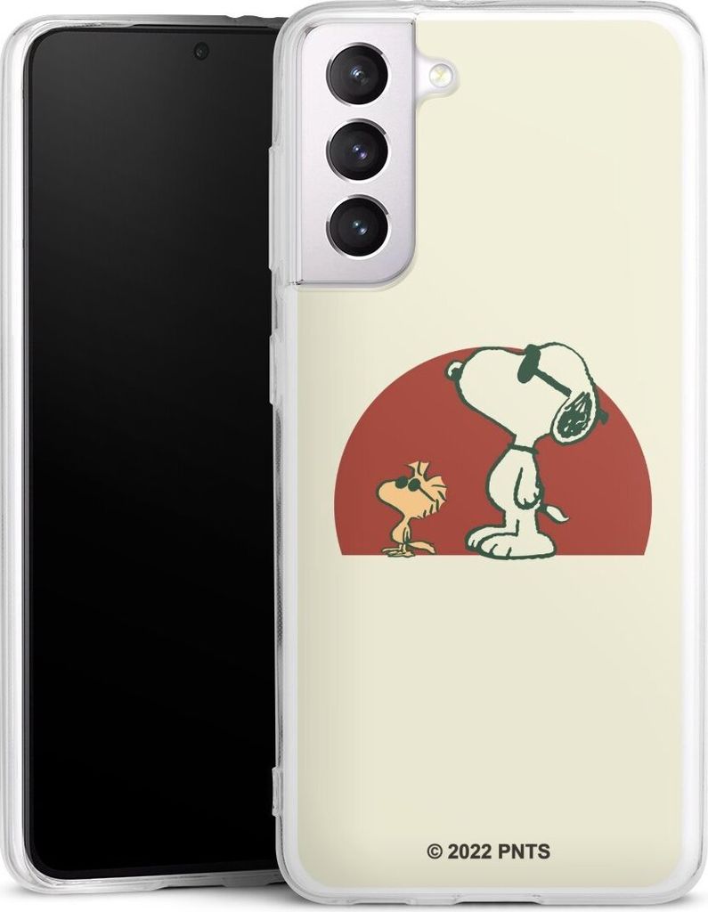 DeinDesign Handyhülle für Samsung Galaxy S21 5G Silikon Hülle Case Smartphone Schutzhülle Offizielles Lizenzprodukt Snoopy Kindheit